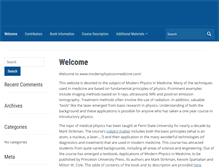 Tablet Screenshot of modernphysicsinmedicine.com
